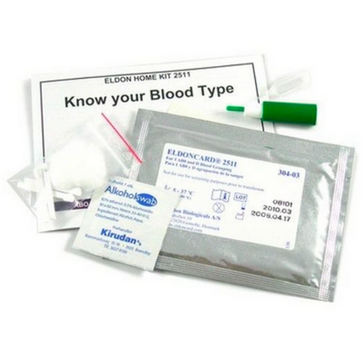Eldoncard - Blood Type Test - Single Pack